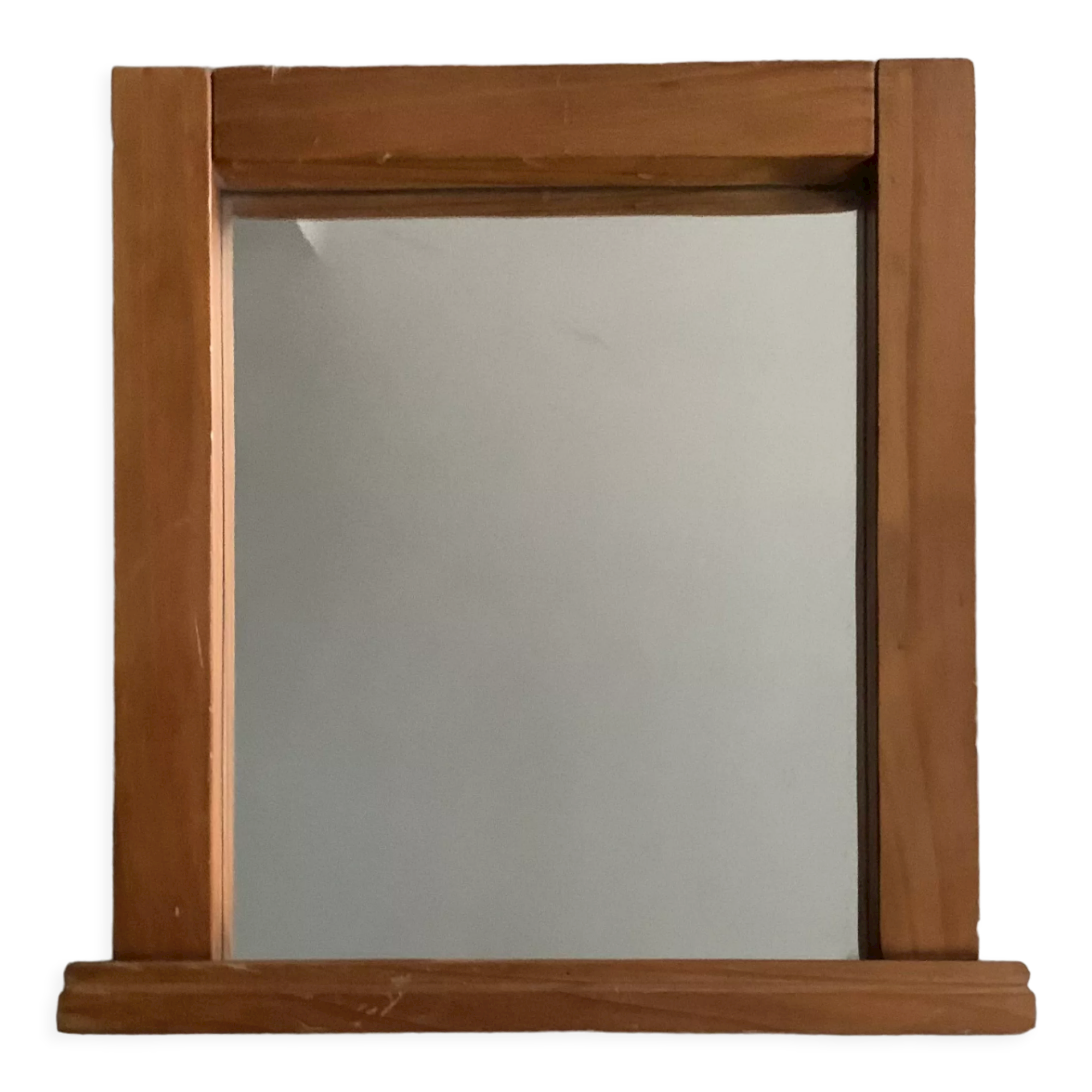 Vintage mirror 80s wood