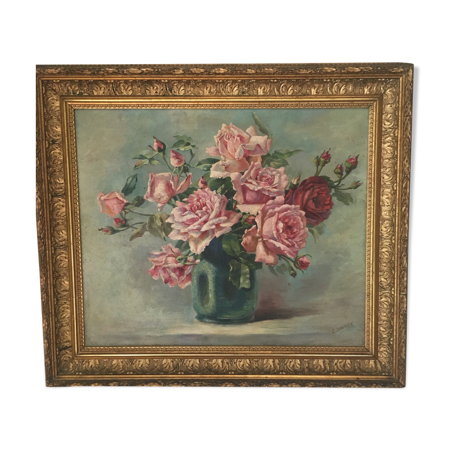 Painting on canvas bouquet of flowers