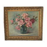 Peinture sur toile bouquet de fleurs