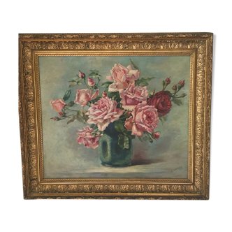 Painting on canvas bouquet of flowers