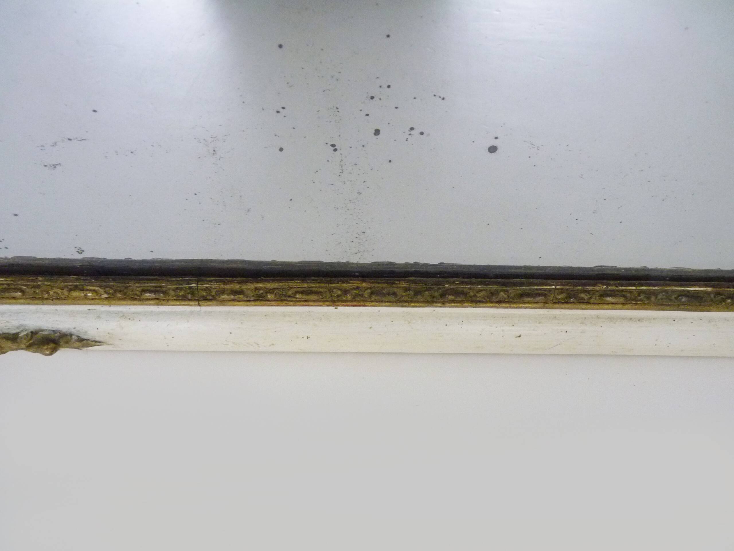 Large Louis XVI style trumeau mirror, 2nd half of the 19th century