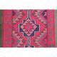 1970s Vintage Turkish Hand-Knotted Wool Cotton Pink Runner Rug 91x312