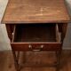 Small vintage side/bedside table from the 1940s – Wood with twisted legs