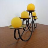 Brutalist Iron Candleholder, 1960s