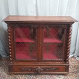 Louis XIII oak display case