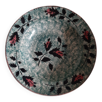 Dish/deep plate late 19th Gien earthenware
