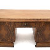 Impressive Art Deco desk, Poland, ca. 1930.