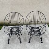 Paire de fauteuils Cees Braakman Combex Wire Pastoe