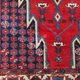 Antique handmade wool carpet, Mazlagan Iran 194 cm