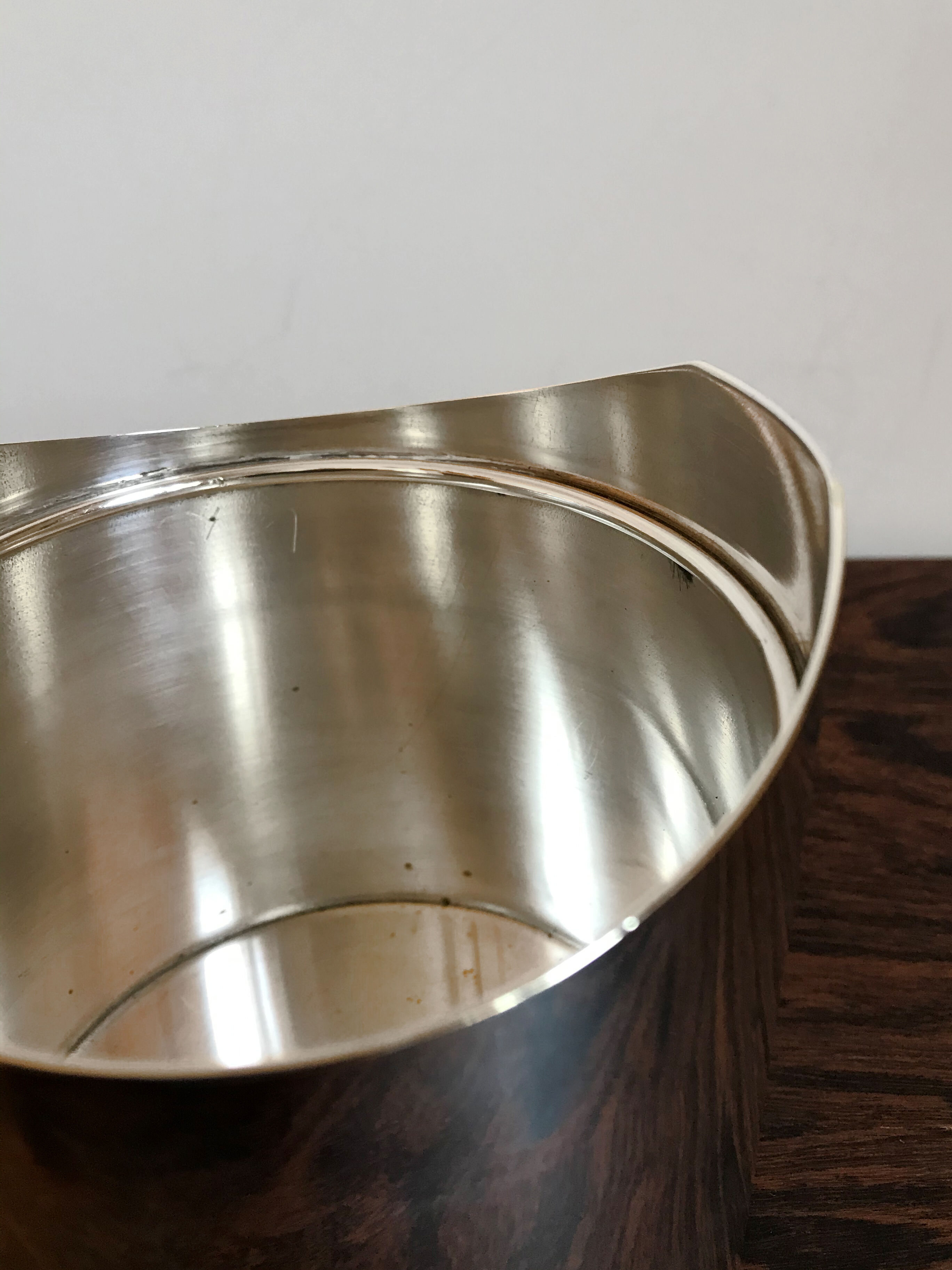 Italian silver plate and plexiglass box by Lino Sabattini, 1960s