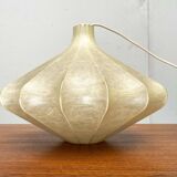 Modern mid-century Cocoon pendant lamp by Friedel Wauer for Goldkant Leuchten, 1960s.