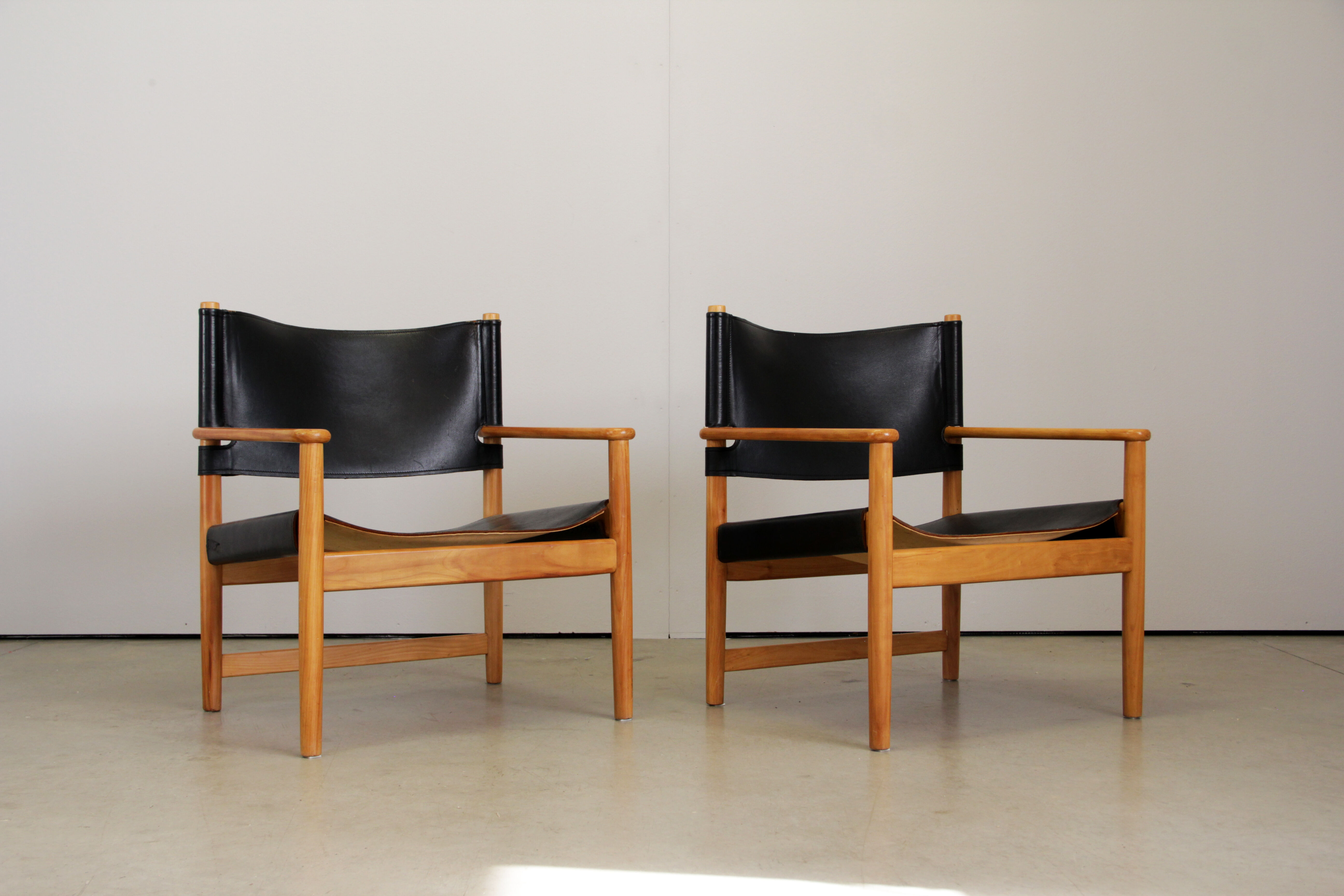 Set of 2  Safari chairs, Denmark 1960s