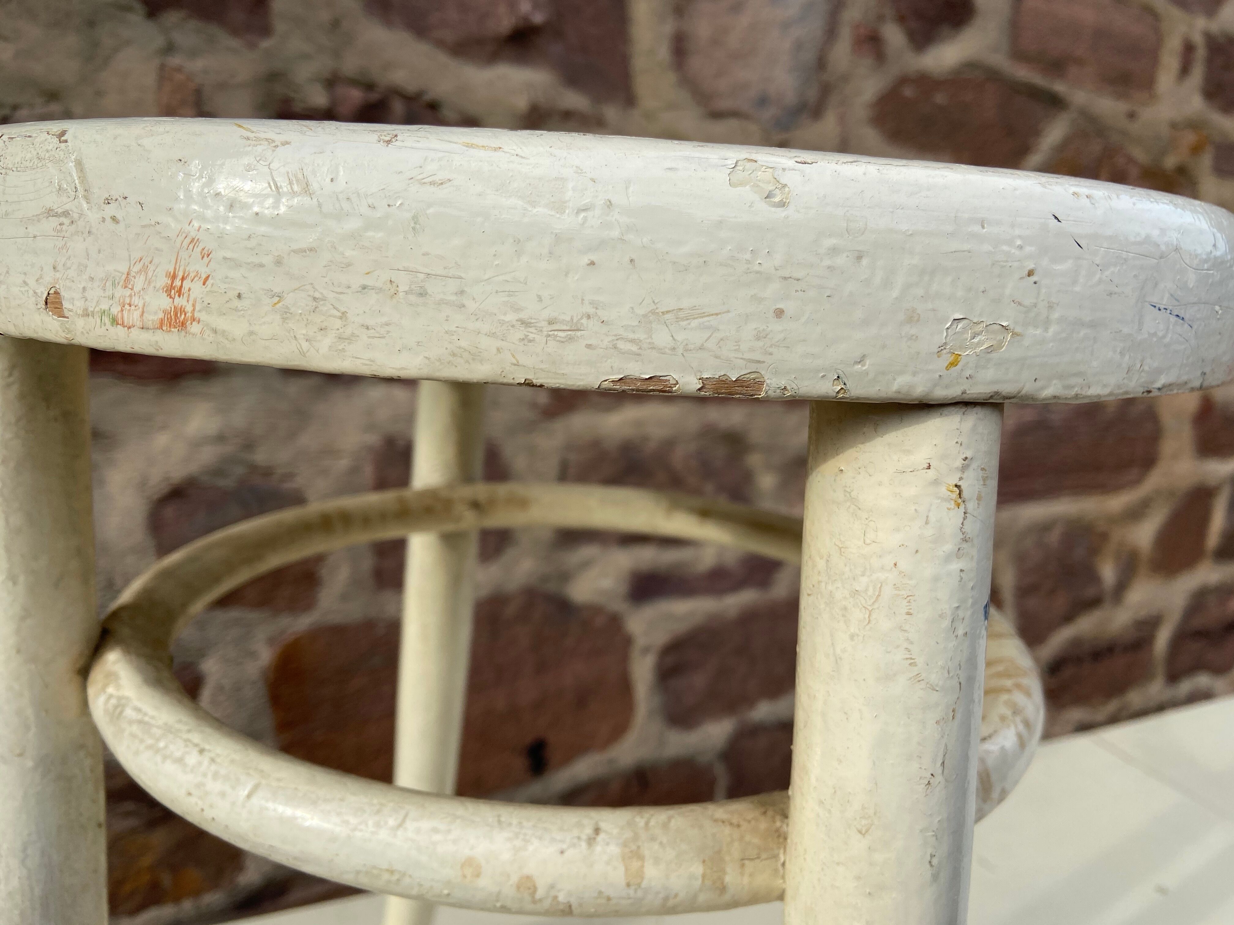 Lounge stool, curved wooden piano 1930