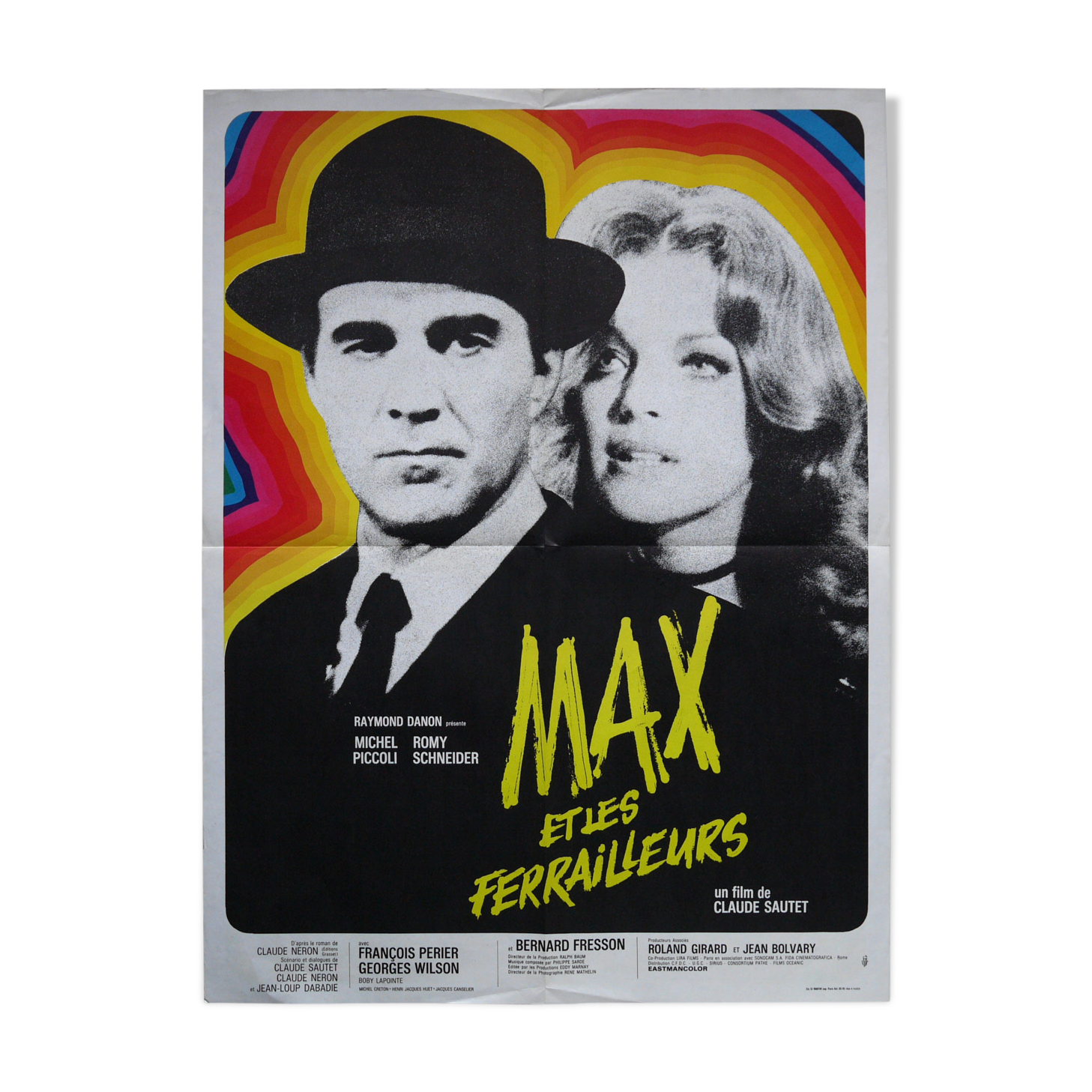 Original cinema poster "max and the ferrailleurs" romy schneider