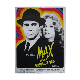 Original cinema poster "max and the ferrailleurs" romy schneider