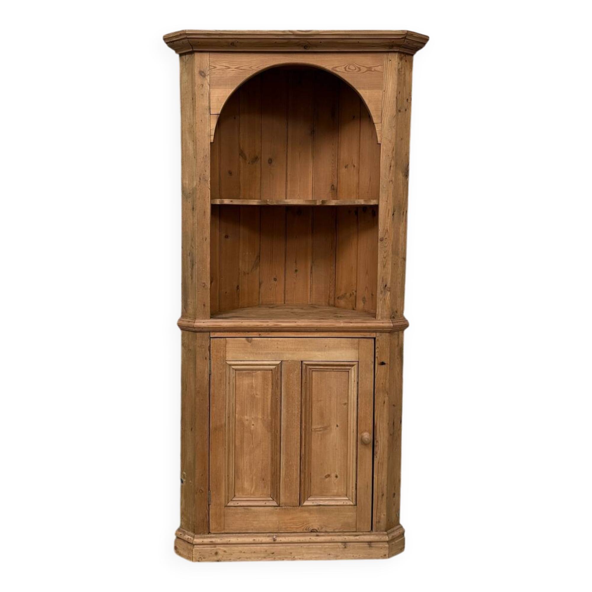 Vintage corner cabinet / pine corner cabinet