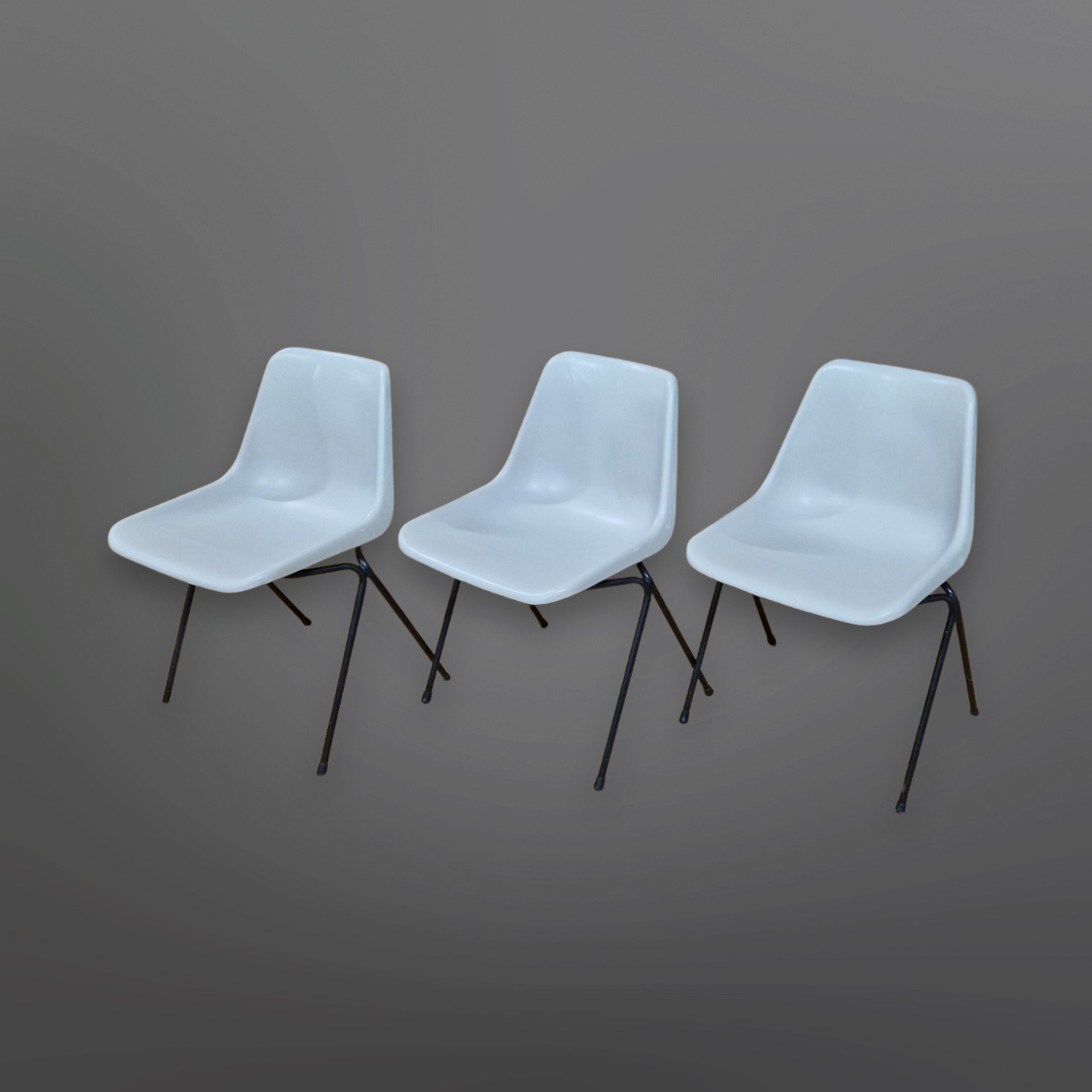 Polyprop stacking chairs by Robin Day for Tecno, Italy 1960s