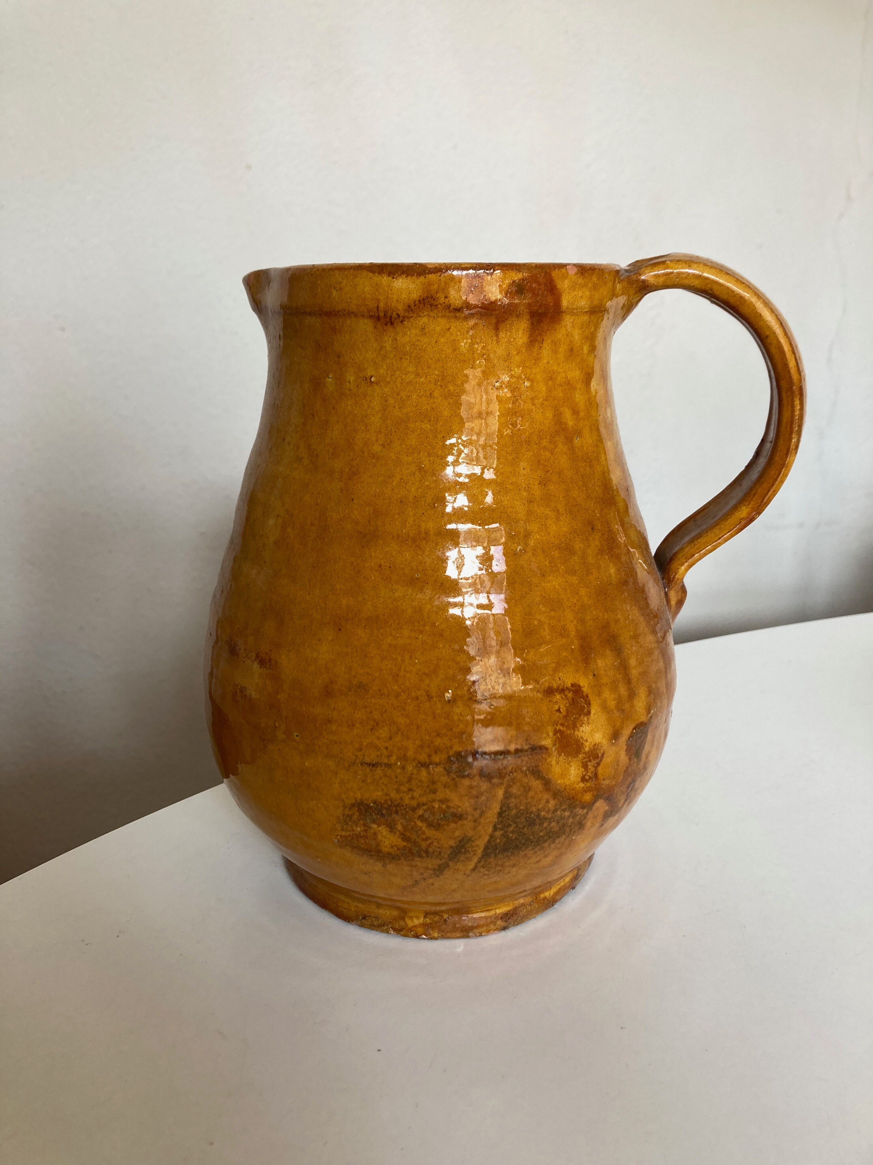 Pitcher of glazed earth Provence 1950