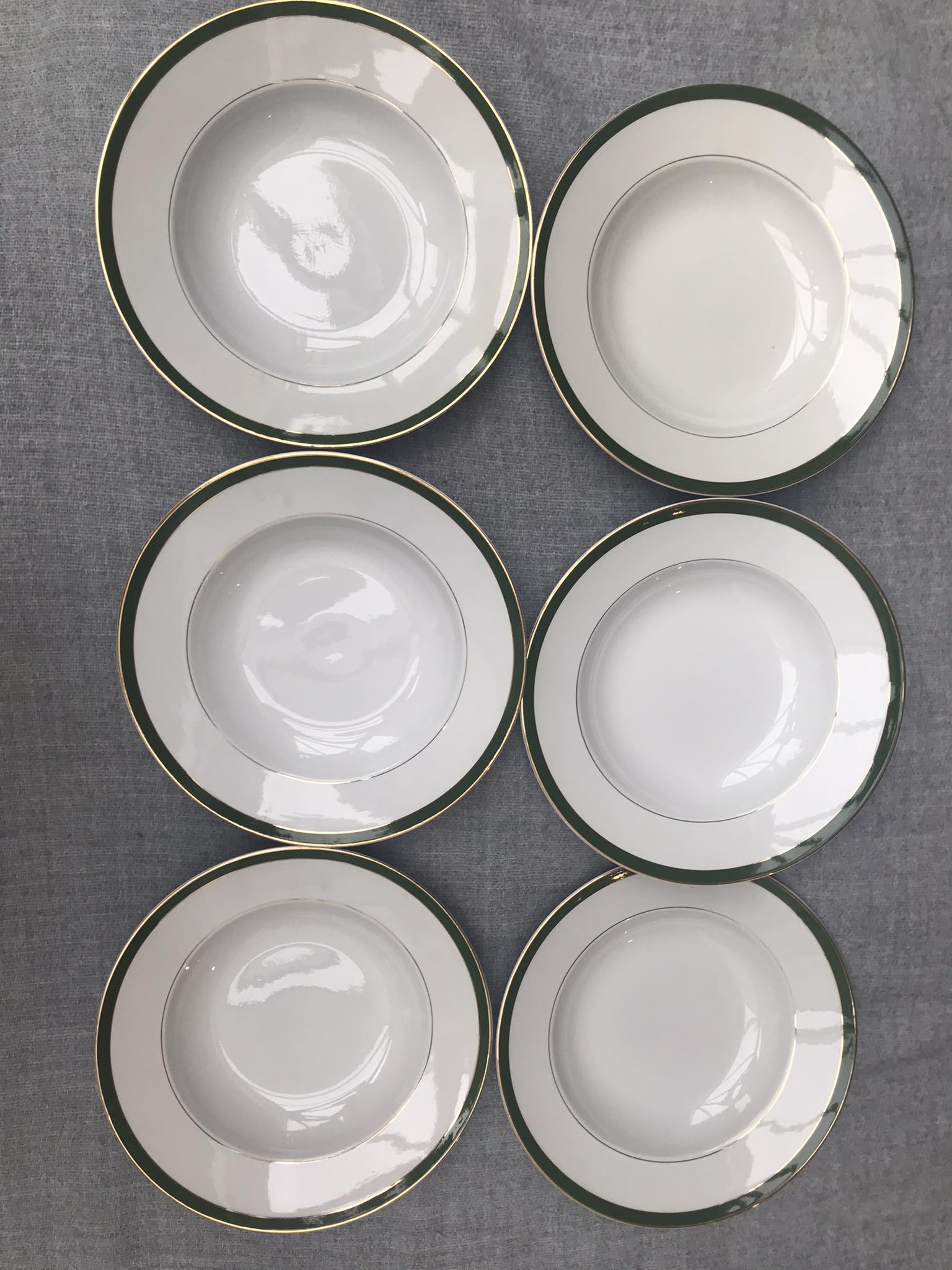 6 hollow plates XIX century Villeroy and Boch
