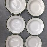 6 hollow plates XIX century Villeroy and Boch