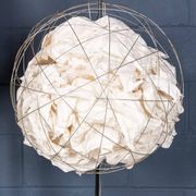VINTAGE 20thC GERMAN METAL & PAPER FLOOR LAMP BY INGO MAURER c.1990