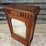 Antique medicine cabinet hanging cabinet Art Deco oak
