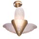 Lustre 3 lumières artisanale, première moitié du 20ème siècle