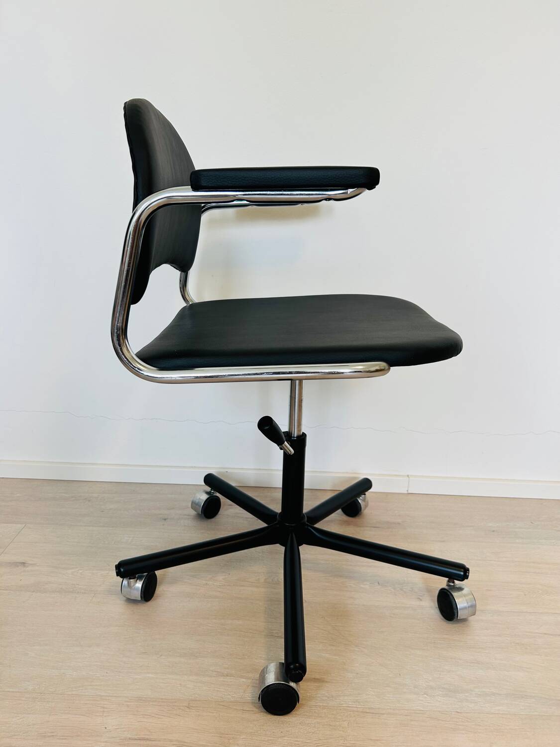 Fully Restored Black Office Chair by Kovona from Czechoslovakia 1970’s