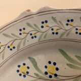 Set de 3 assiettes anciennes en céramique