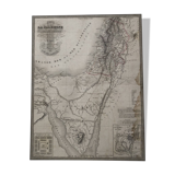 Large atlas map 1834 palestine & arabia petree by andriveau-goujon, history of the hebrews, plan