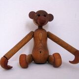 Figurine de singe en teck Danemark 1970