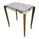 Table console art déco miroir pieds galbés vintage