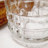 Pair of whisky glasses chiseled glass