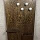 Vintage coat rack circa 1950 in grained Macassar wood