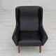 1960s, Danish design by Illum Wikkelsø, armchair, model 110, leather, teak.