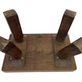 Vintage footstool stool minimalist brutalist