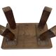 Vintage footstool stool minimalist brutalist