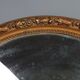 Old oval mirror beveled wooden frame & gilded stucco 50x40 cm 1900