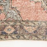 3x13 Pale Red Vintage Runner Rug, 85x388Cm