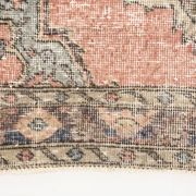 3x13 Pale Red Vintage Runner Rug, 85x388Cm