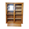 Vintage showcase bookcase in solid beech