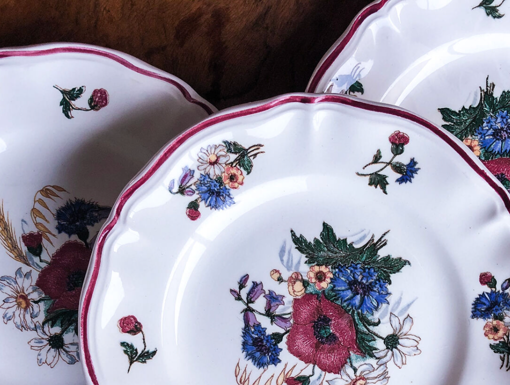 Set of 5 small plates modelE Agreste