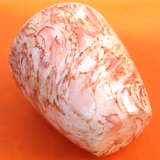 Vase  marble glass smooth and shiny appearance