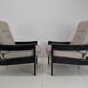 Pair of mid-century armchairs Leda Lux 1980's