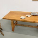 2m solid elm farmhouse table