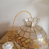 XXL suspension in mother-of-pearl and brass