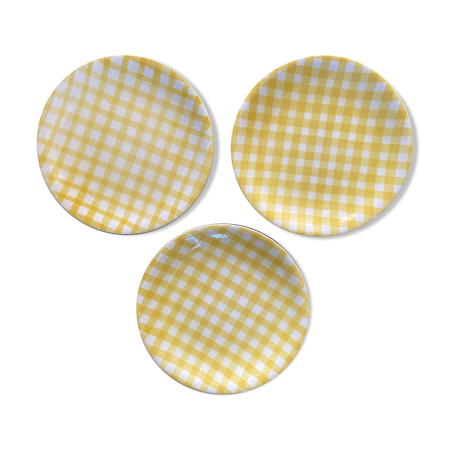 3 plates Salins France 1970