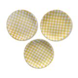 3 plates Salins France 1970