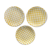 Set de 3 assiettes Salins France 1970