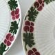 Set of 4 vintage summer fruit dessert plates.